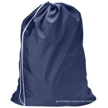 Custom Heavy Duty Drawstring Dirty Clothes Storage Extra Large Travel Nylon Drawstring Washing Laundry Bag